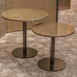 MIDAS Metall Table I Champagner | Tabletop round | Midas Surfaces