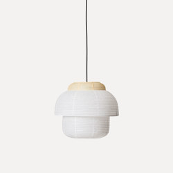 Papier Double Ø40 cm Pendant | Suspended lights | Made by Hand