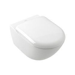 Antao | Washdown toilet, rimless, wall-mounted, with TwistFlush, White Alpin CeramicPlus | WC | Villeroy & Boch