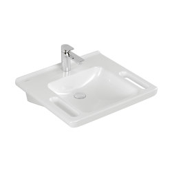 ViCare | Washbasin ViCare, 600 x 550 x 180 mm, White Alpin, without overflow | Wash basins | Villeroy & Boch