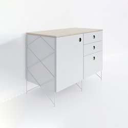 Kitchen Cabinet #1613 | Green Matt | Kitchen furniture | Fleysen