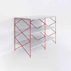Kitchen Cupboard #1610 | Red | Kitchen furniture | Fleysen