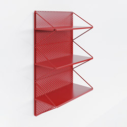 Kitchen shelving unit #1710 | Red | wall-mounted | Fleysen