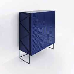 Sideboard #1311 | Dark blue | open base | Fleysen
