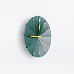 Wall clock #1410 | Dark green Matt | Orologi | Fleysen