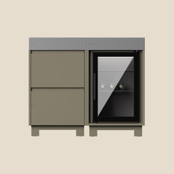 Rimo Bartender Outdoor Kitchen Bundle | Olive | Cool + Store | Wine coolers | ATOLL