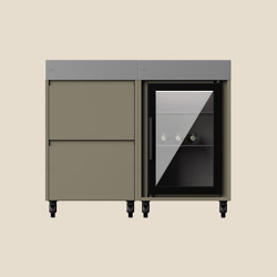 Rimo Bartender Outdoor Kitchen Bundle | Olive | Cool + Store | Wine coolers | ATOLL