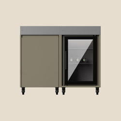 RIMO BARTENDER cucina all'aperto bundle | olive | Cool + Store | Cantinette | ATOLL