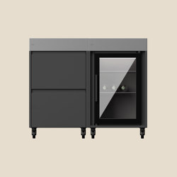 Rimo Bartender Outdoor Kitchen Bundle | Slate | Cool + Store | Wine coolers | ATOLL