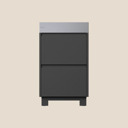 RIMO STORE cocina exterior | slate grey | con cajones | con pies | Cocinas modulares de exterior | ATOLL