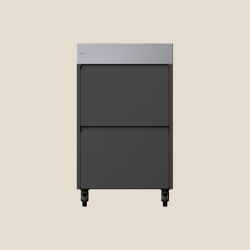 Rimo Store Outdoor Kitchen | Slate Grey | With Drawers | With Wheels | Kitchen trolleys | ATOLL