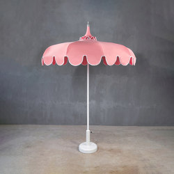 Dolce Vita | Ciao Amore Pink 200 Umbrella with Volant and Wind Vent