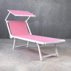 Dolce Vita | Ciao Amore Pink 5 Sunbed with Sunshield | Lettini giardino | Set Collection