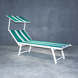 Dolce Vita | Ciao Amore Stripe 3 Sunbed with Sunshield | Sun loungers | Set Collection
