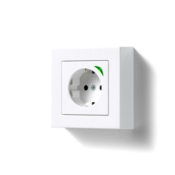 A 550 | JUNG HOME SCHUKO® socket Energy raised frame in white