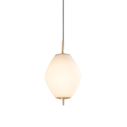 Nova | Tall Pendant - Satin Brass | Lampade sospensione | J. Adams & Co