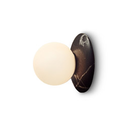 Orbit | Wall Light - Antique Brass and Black Marble | Wall lights | J. Adams & Co.