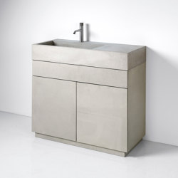 dade PURE 90 (box doors) washstand furniture | Bathroom furniture | Dade Design AG concrete works Beton