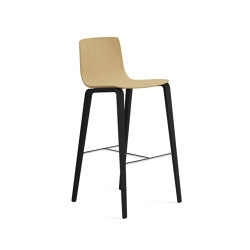 Aava 02 Bar Stool – 4 wood legs | Bar stools | Arper