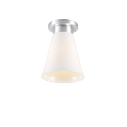 Hector Medium Flowerpot, Ceiling Light, Brushed Aluminum | Ceiling lights | Original BTC