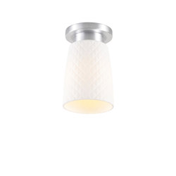 Oxford 1 Bone China Ceiling Light, Brushed Aluminum | Lámparas de techo | Original BTC