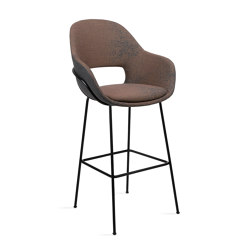 Theia | Bar Armchair High mit Stahlgestell | Bar stools | FREIFRAU MANUFAKTUR