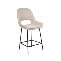 Theia | Kitchen Armchair Low with steel frame