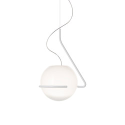 Tonda suspension large white | Suspended lights | Foscarini