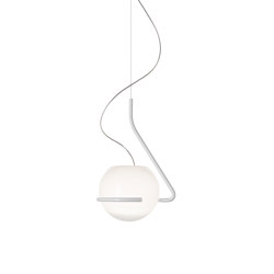 Tonda suspension small white | Suspended lights | Foscarini
