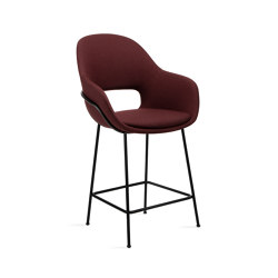 Theia | Kitchen Armchair High with steel frame
