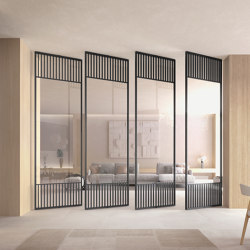 Tap  | Carbon Tap N50 pivot doors & Jazz milled 55 wall paneling | Internal doors | Barausse