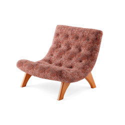 San Miguel Lounge Chair - Upholstered | open base | Luteca