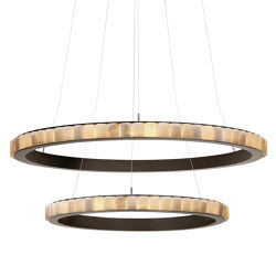 Avalon Halo XL chandelier bronze | Suspended lights | CTO Lighting