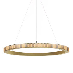 Avalon XL chandelier satin brass | Suspended lights | CTO Lighting