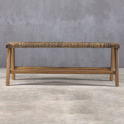 Kanso | Vermont Bench 125 Teakwood Natural Banana | Benches | Set Collection