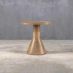 Slow | Cone 48 Teak Coffee Table | closed base | Set Collection