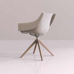 Manta Wooden Swivel Armchair | Stühle | Vondom
