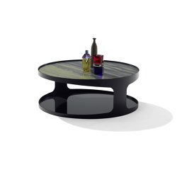 Colin | coffee table 
1325-VI
with lower tray | closed base | DRAENERT