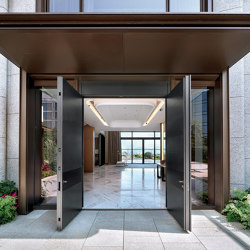 Tekno | Porte d’entrée blindée en verre brillant | Portes intérieures | Oikos Venezia – Architetture d’ingresso