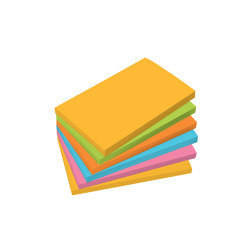 Sticky notes, rectangular, yellow, green, orange, pink, blue, 600 sheets |  | Sigel