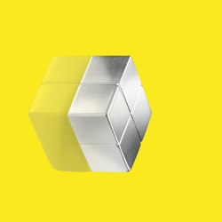 SuperDym magnet C10 "Extra-Strong", Cube-Design, silver, 1 pcs. |  | Sigel