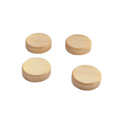 Wooden magnets, round, beige, 4 pcs. |  | Sigel