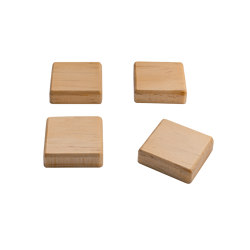 Wooden magnets, square, beige, 4 pcs. |  | Sigel