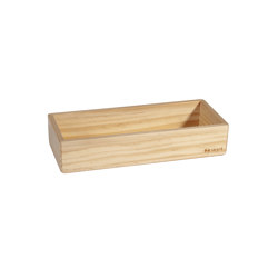 Pen tray, beige, 17,5 x 4 cm, solid wood pine | Desk accessories | Sigel