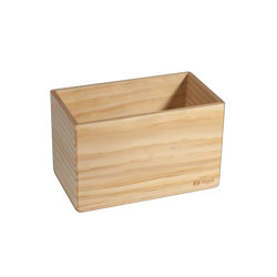 Storage box, beige, 13 x 8 cm, solid wood pine |  | Sigel