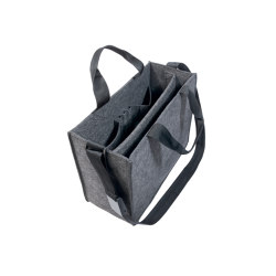 Bolsa de escritorio compartido M, gris oscuro, 36 x 28 cm