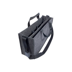 Bolsa de escritorio compartido L, gris oscuro, 50 x 28 cm |  | Sigel