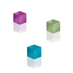SuperDym-Magnete C5 "Strong", Cube-Design, türkis, pink, hellgrün, 3 Stück | Schreibtischutensilien | Sigel