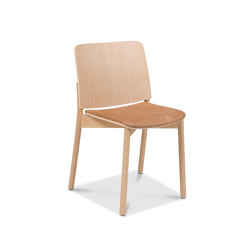 Atrium Wood, fixed seat cushion | Chairs | Fora Form