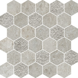 PIETRA D'ORVIETO Cenere - Esagona Mosaic 28x29 | Ceramic tiles | Tagina